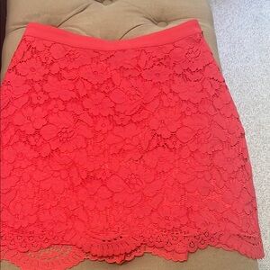 bebe Scarlet Lace Mini Skirt
